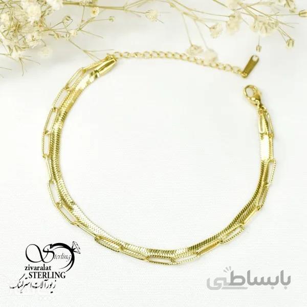 دستبند استیل زنانه 5998 کد 703374