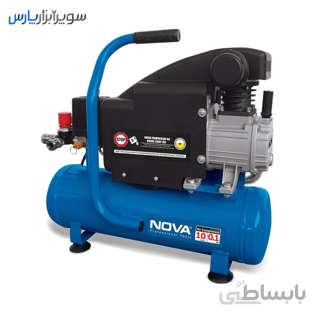 کمپرسور باد 10 لیتری نووا مدل NTA-9010