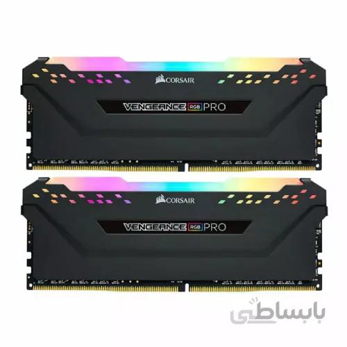 رم کامپیوتر Corsair Vengeance RGB PRO Black DDR4 3200MHz ظرفیت 16GB (2x8GB)
