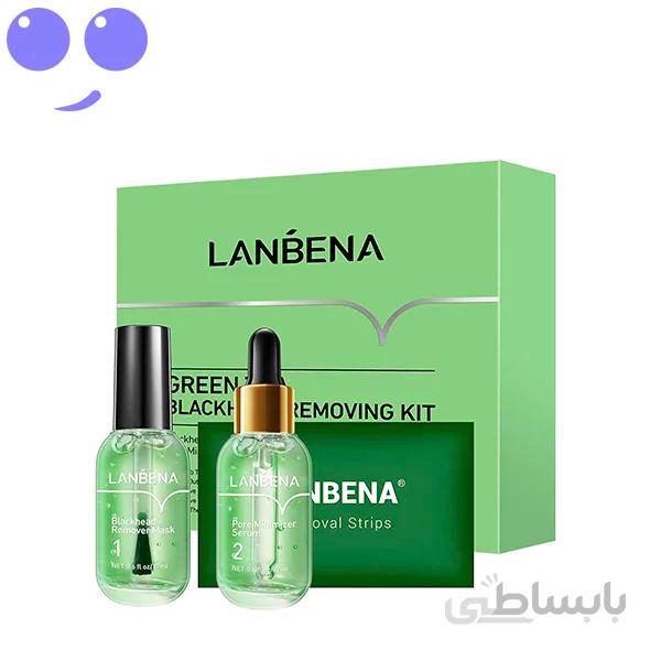 ست سرم و چسب بینی ضد جوش سرسیاه لانبنا LANBENA
