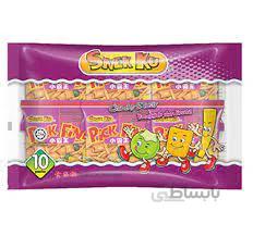 چیپس مخلوط مرغ و میگو بسته ۱۰ عددی – Snek ku Pick fine