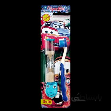 مسواک کودک کد S15 سافت با ساعت شنی Sparkle اسپارکل