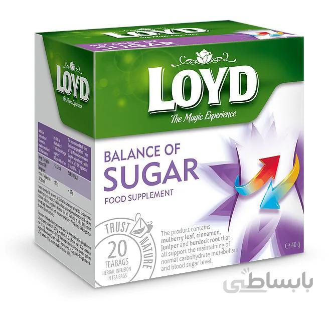 دمنوش دارویی مخصوص تنظیم قند بدن لوید Balance Of Sugar Loyd