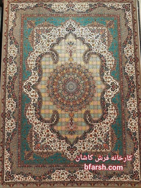 فرش کاشان 1200 شانه نقشه سالار گردویی