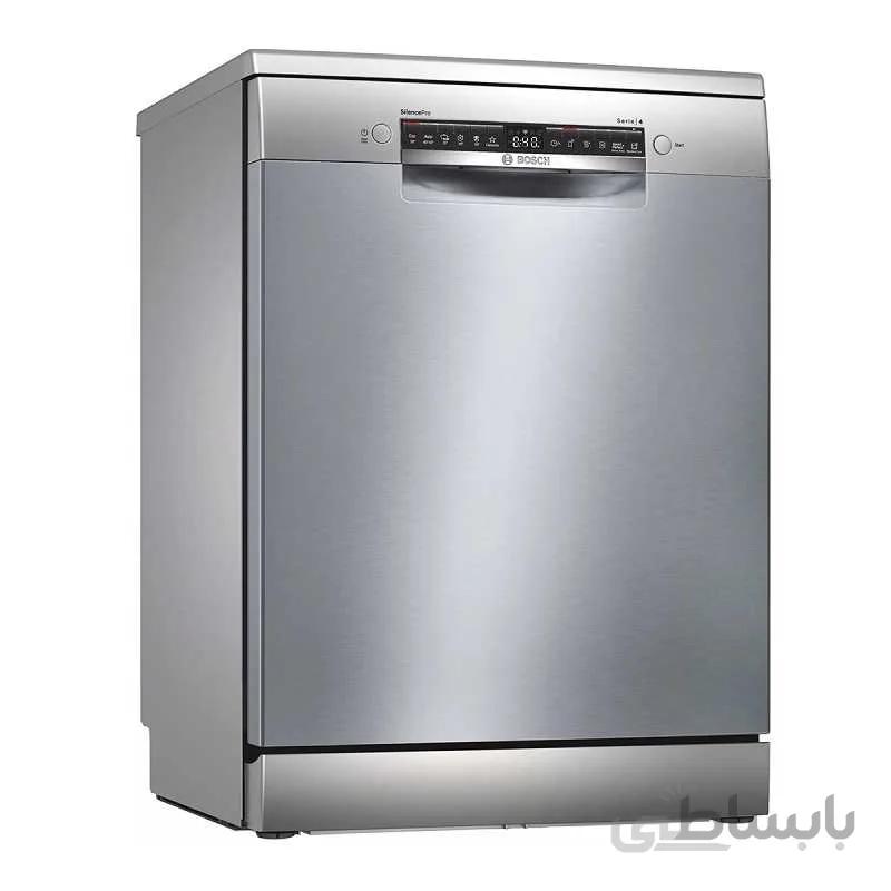 ماشین ظرفشویی بوش 13 نفره SMS4HBI56E سری 4 نقره ای ا SMS4HBI56E Bosch Dishwasher Serie 4 EcoSilence Drive