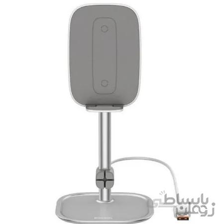پایه نگهدارنده و شارژر وایرلس بیسوس Baseus Literary Youth Desktop Bracket SUWY-D0S توان 15 وات