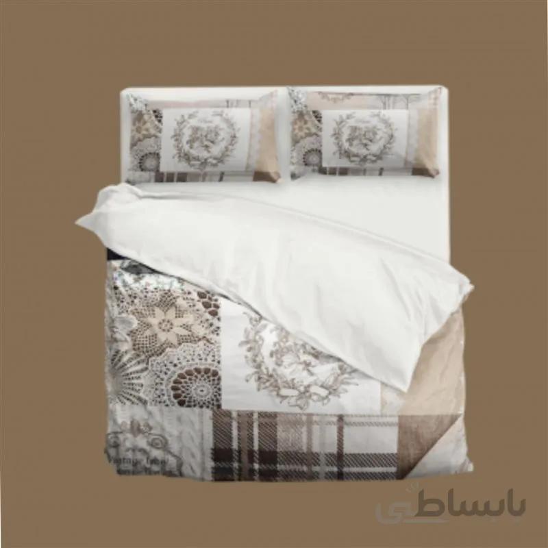 ست لحاف تک نفره 4 تکه سه بعدی king size _ طرح marcel