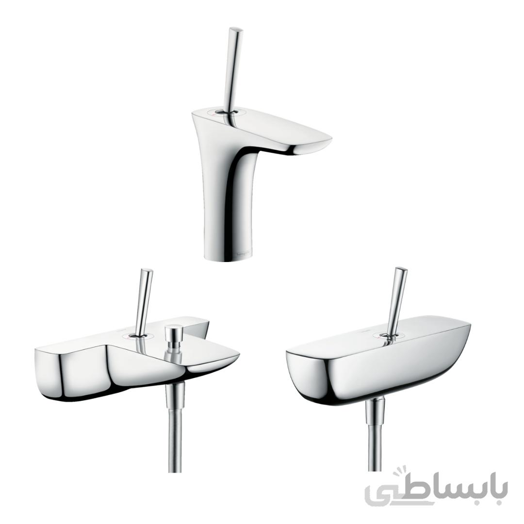 ست شیرآلات روکار هانس گروهه مدل Puravida کد KH1067 (سه تکه) ا Hansgrohe Puravida set