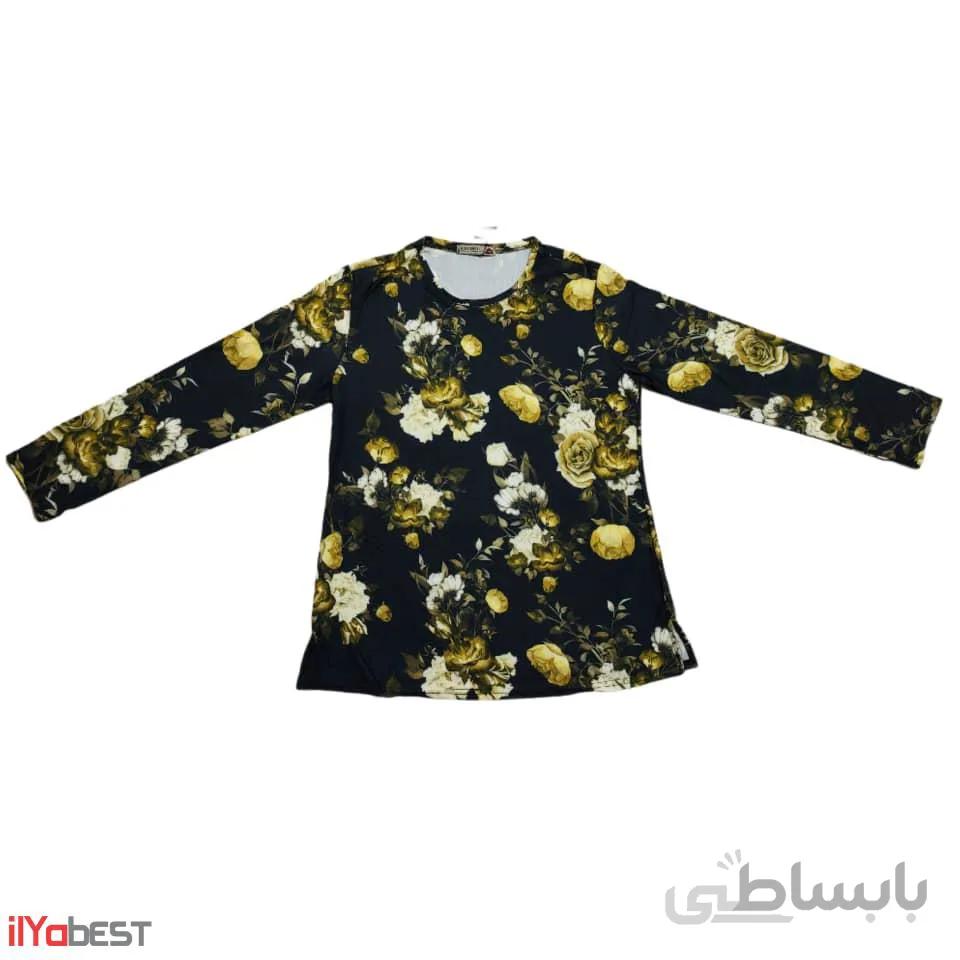بلوز دخترانه کرپ کش استین بلند