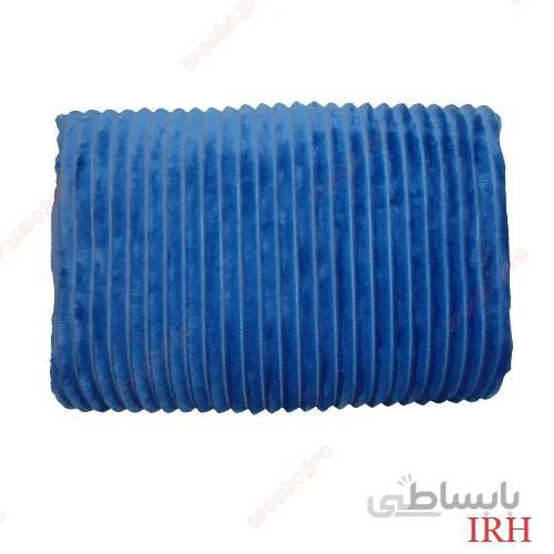 پتو پلیسه دو نفره آبی پر رنگ