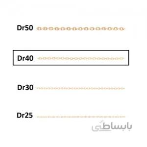 زنجیر طلا معمولی کد CD40