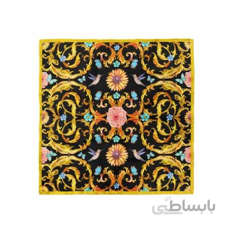 پوشت (دستمال جیب) کلاسیک گل و پروانه