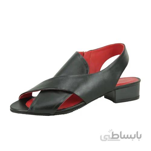 صندل زنانه چرم آسمان