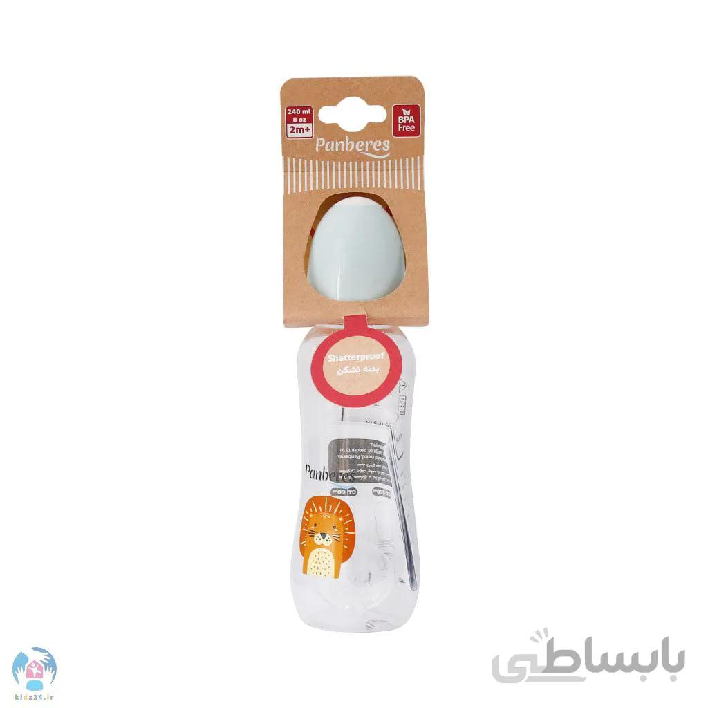 شیشه شیر بزرگ مدل شادی پنبه ریز ۲۴۰ میلی لیتر