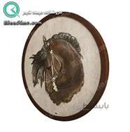 تابلو چوبی نقش برجسته لوتوس طرح اسب مدل 3001