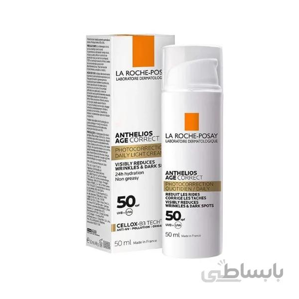 کرم ضد آفتاب ضد پیری SPF50 آنتلیوس ایج کارکت لاروش پوزای