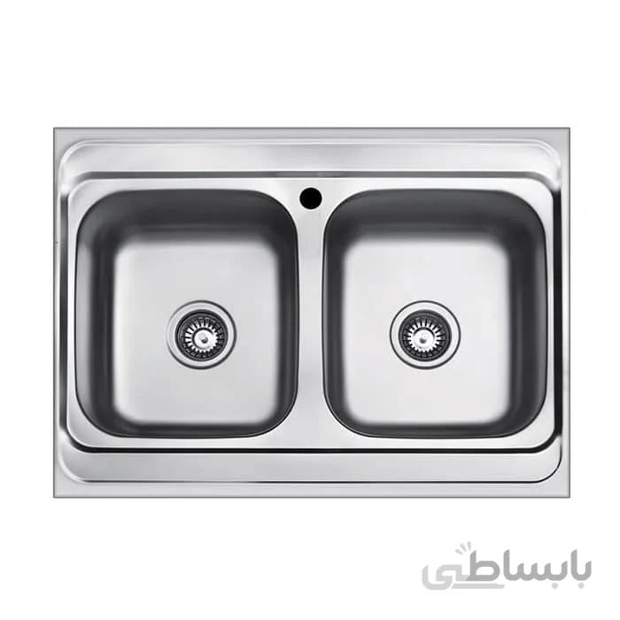 سینک نیمه فانتزی روکار بیمکث مدل 518 ا ابعاد سینک ظرفشویی : 80x60cm