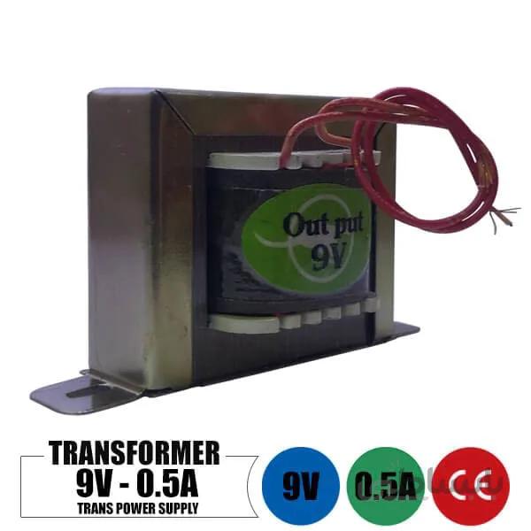 ترانس 9 ولت 0.5 آمپر تک خروجی ا Transformer 9 Volt Ac 0.5 Amp