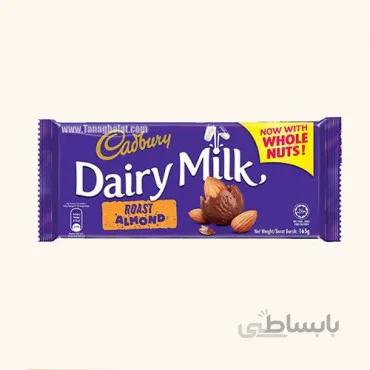 شکلات کدبری دیری میلک مدل بادام بوداده