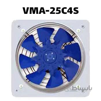 هواکش خانگی دمنده مدل فلزی 25 سانت ا Damandeh plate mounted axial fan VMA-25C4S