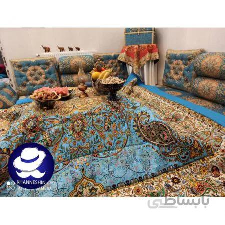 لحاف کرسی افشار رنگ آبی