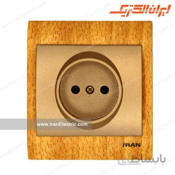 پریز برق ساده ایران چوب روشن میان بژ