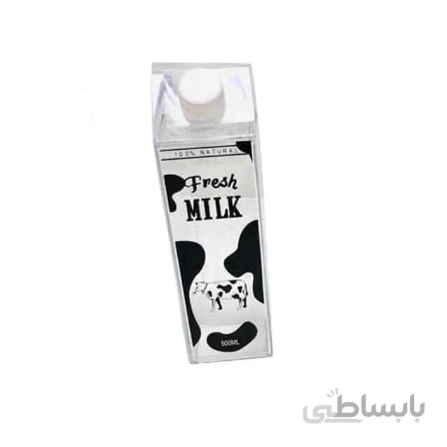 بطری شیر فانتزی اکرولیک طرح fresh milk