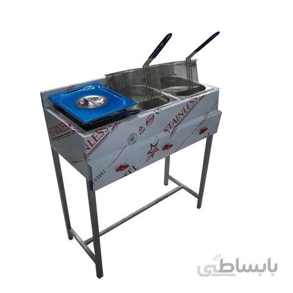 سرخ کن 3لگنه پایه دار