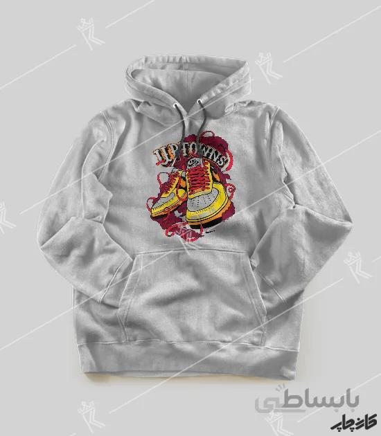 سویشرت ملانژ کفش گرافیکی نایک