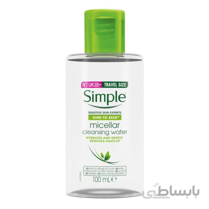 میسیلار واتر و پاک کننده 100 میل سیمپل