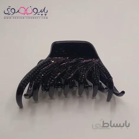 کلیپس مو نگین دار مشکی کد 3