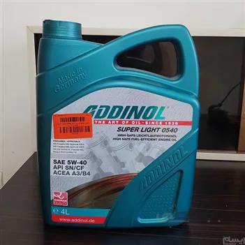 روغن موتور آدینول مدل 5W-40 اصلی ساخت آلمان چهار لیتری ا ADDINOL SUPER LIGHT SN 5W40 4lit