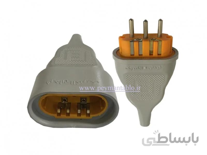پریز و سه شاخه سه فاز 16 آمپر 380 ولت (سیار) مارک فردان الکتریک