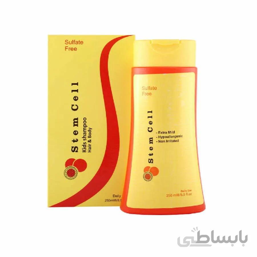 شامپو سر و بدن کودک بدون سولفات استم سل