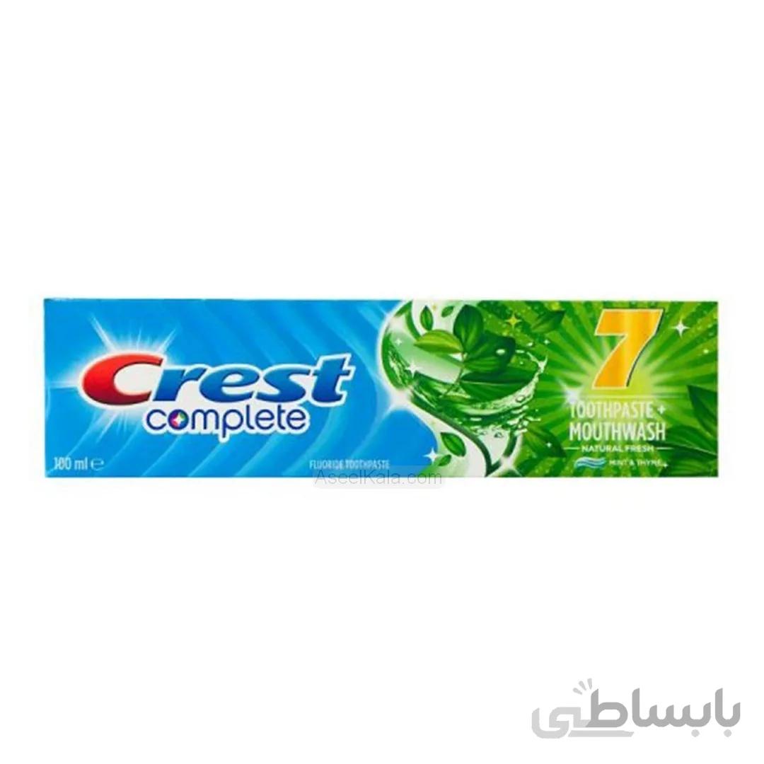 خميردندان 7 منظوره حاوی دهانشويه کرست ا CREST 7 COMPLETE TOOTHPASTE