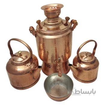 سرویس سماور 7 پارچه مسی توت کالا tootkala
