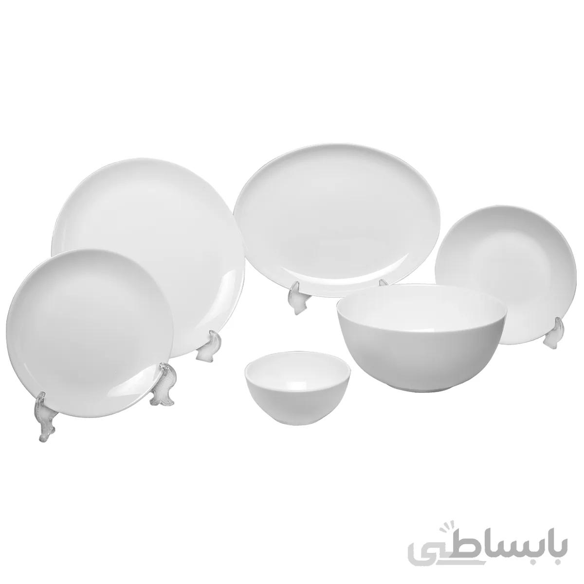 سرویس غذاخوری آذین اوپال ۲۶ پارچه بیضی مدل ۸۰۳ ا سرویس غذاخوری آذین اوپال ۲۶ پارچه بیضی مدل ۸۰۳