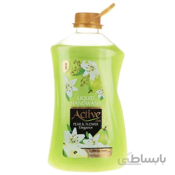 مایع دستشویی اکتیو گل و گلابی مقدار 2500 گرم
