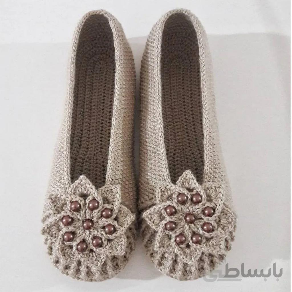 پاپوش بافتنی زنانه sindra مدل GI-TI