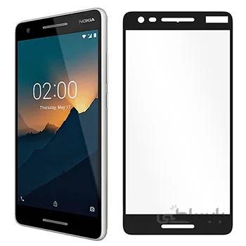 محافظ صفحه نمایش شیشه ای تمام چسب نوکیا Full Glass Screen Protector Nokia 2.1