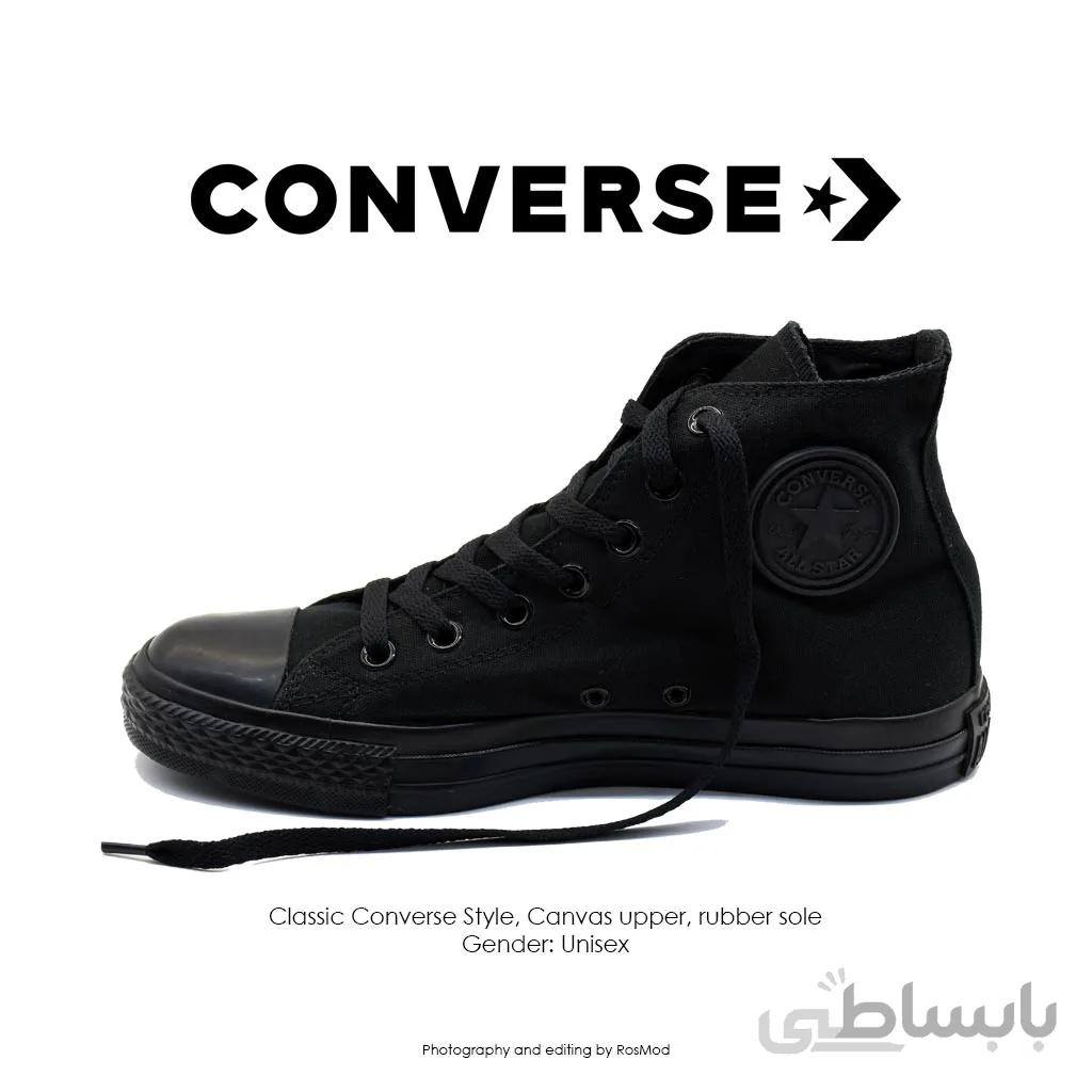 کتانی کانورس آل استار – Chuck Taylor Converse All Star High Black Monochrome