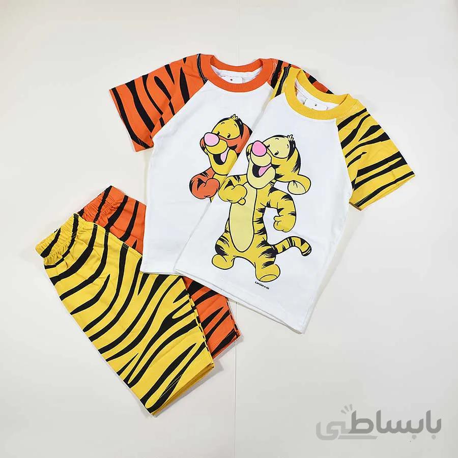 تیشرت شلوارک پسرانه بچه گانه تایگر کد 2358