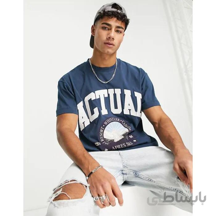تی شرت مردانه گرافیکی actual برند asos