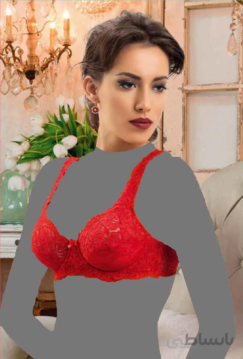 سوتین زنانه گیپور فنردار بلادونا 2045 سفید | بلادونا | Bella Donna