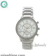 ساعت ویولت Violet زنانه کرنوگراف گرد فلزی استیل صفحه سفید کد 0371L