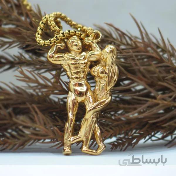گردنبند طرح فیگور عشق کد 8001