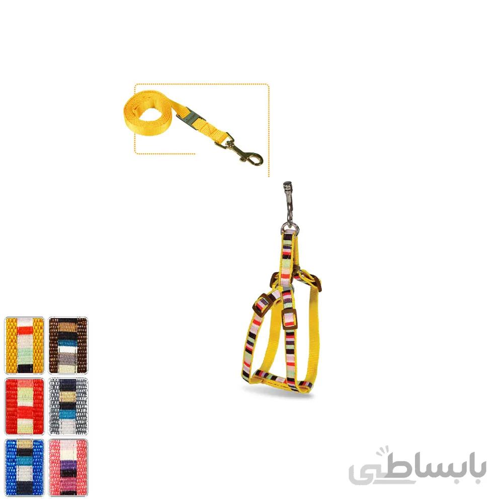 قلاده کتفی چند رنگ با لید سگ و گربه نیناپت ا Ninapet Harness For Small Dog