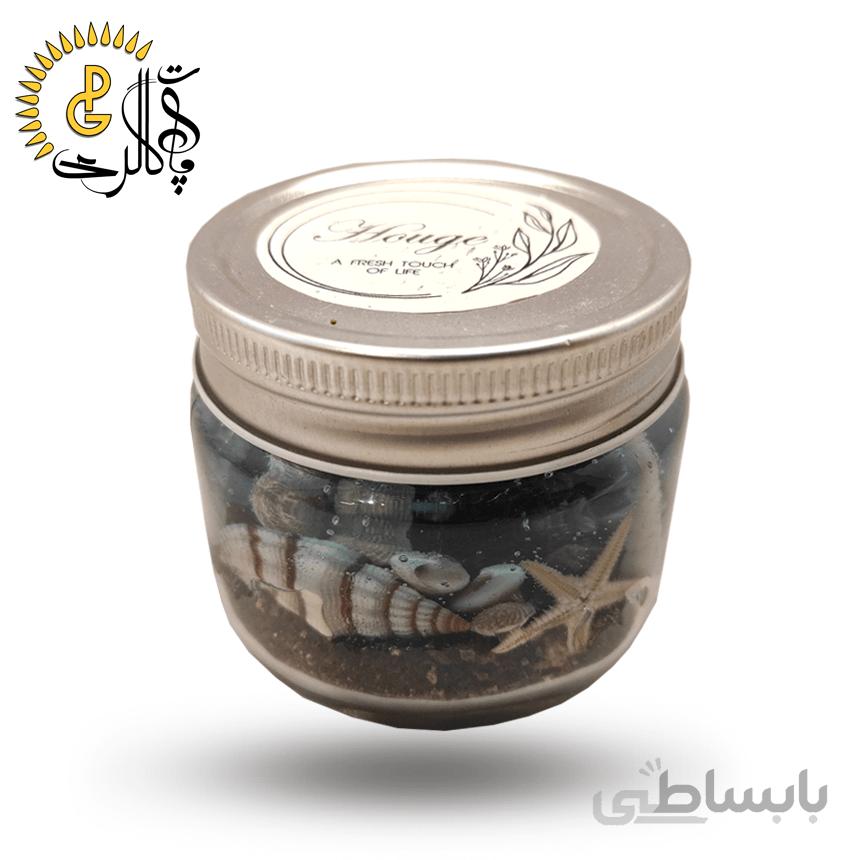 شمع تزیینی شیشه ای مدل دریا کد 0107
