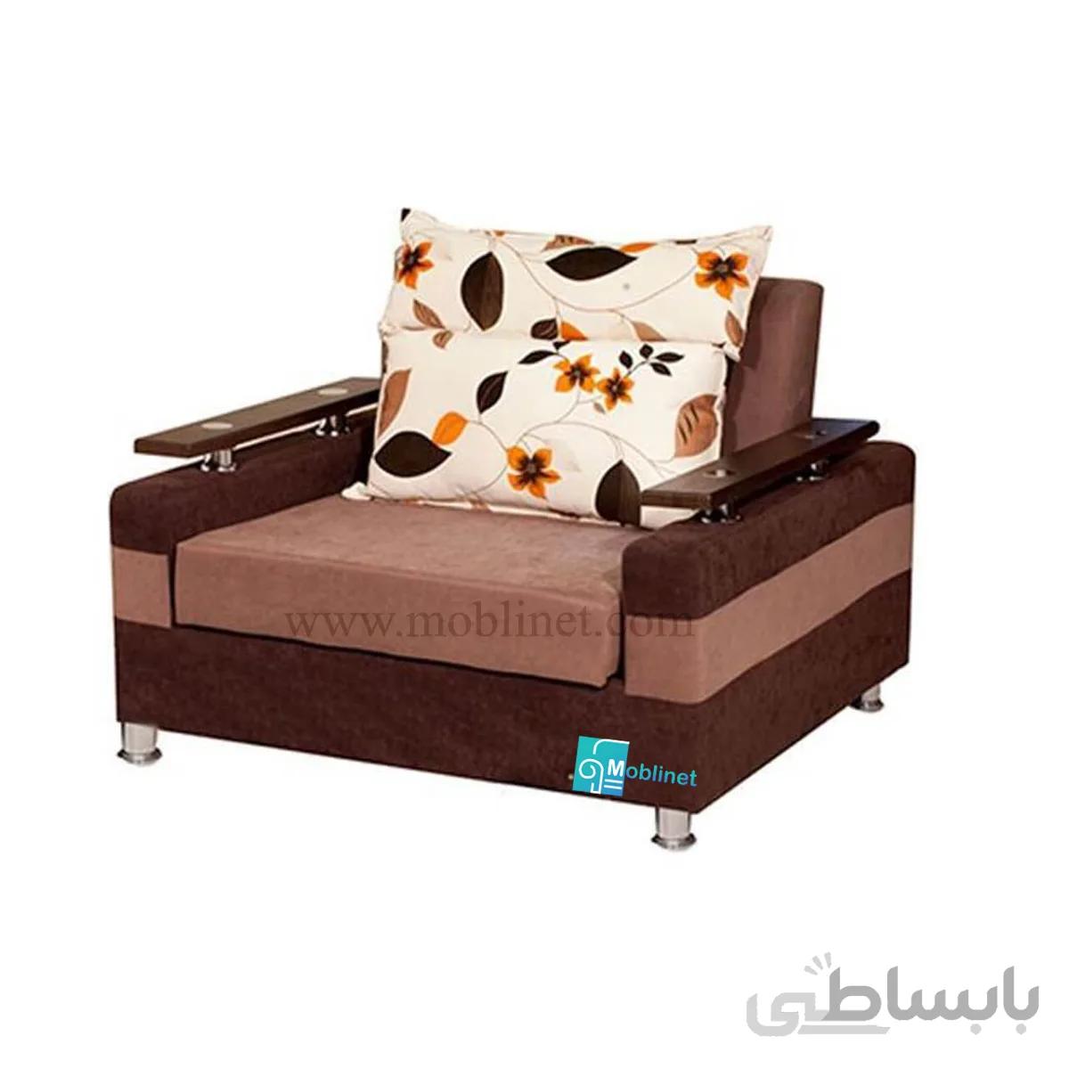 مبل تختخواب شو تک نفره مدل رویال عرض 80