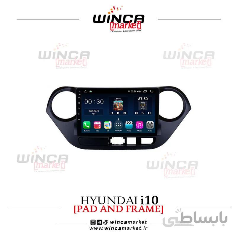 مانیتور اندروید هیوندای آی i10 برند وینکا WINCA سری S500+ پلاس مدل H855